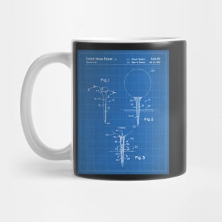 Golf Tee Patent - Golfing Fan Golfer Gift Art - Blueprint Mug